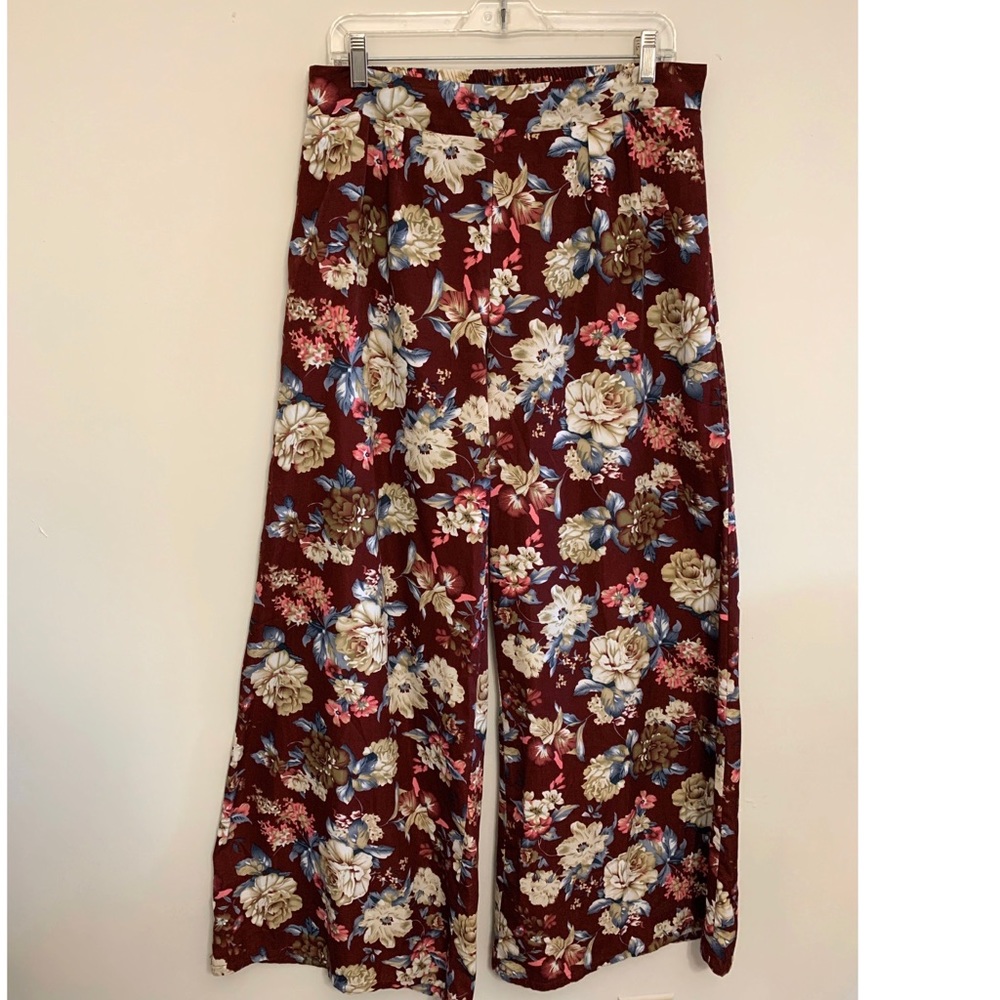 Floral, Flowy Pants